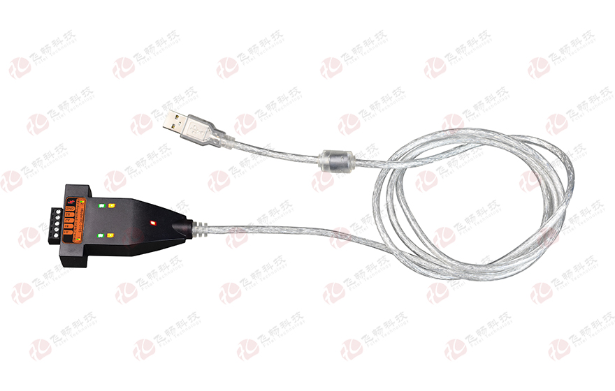 黄瓜下载官网科技-工业级 6KV防雷型 USB转2路高速RS485转换器(带线)